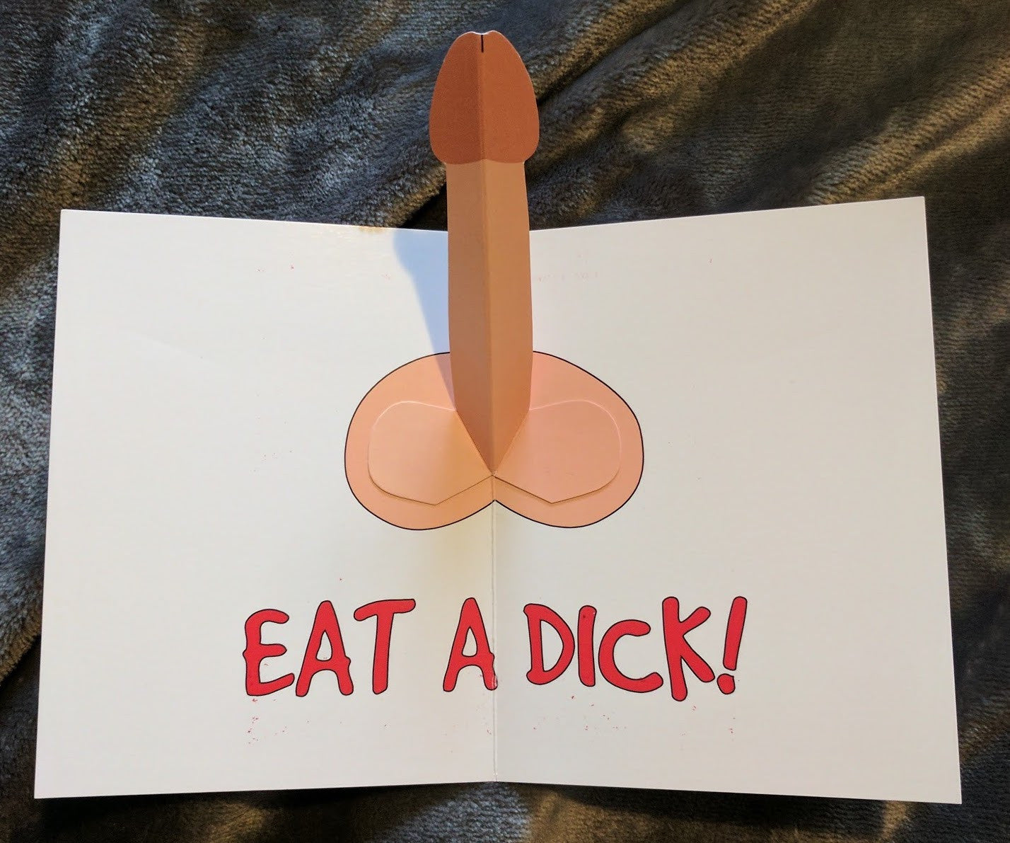 Eat a Dick - Original Greeting Card
