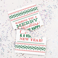 Christmas + New Year Glitter Card