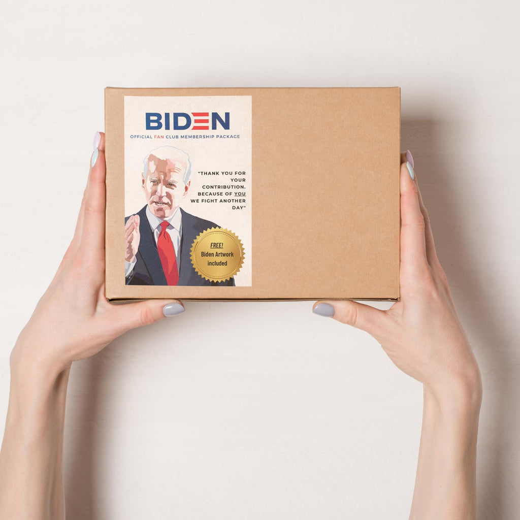 Biden Fan Club prank package mail 
