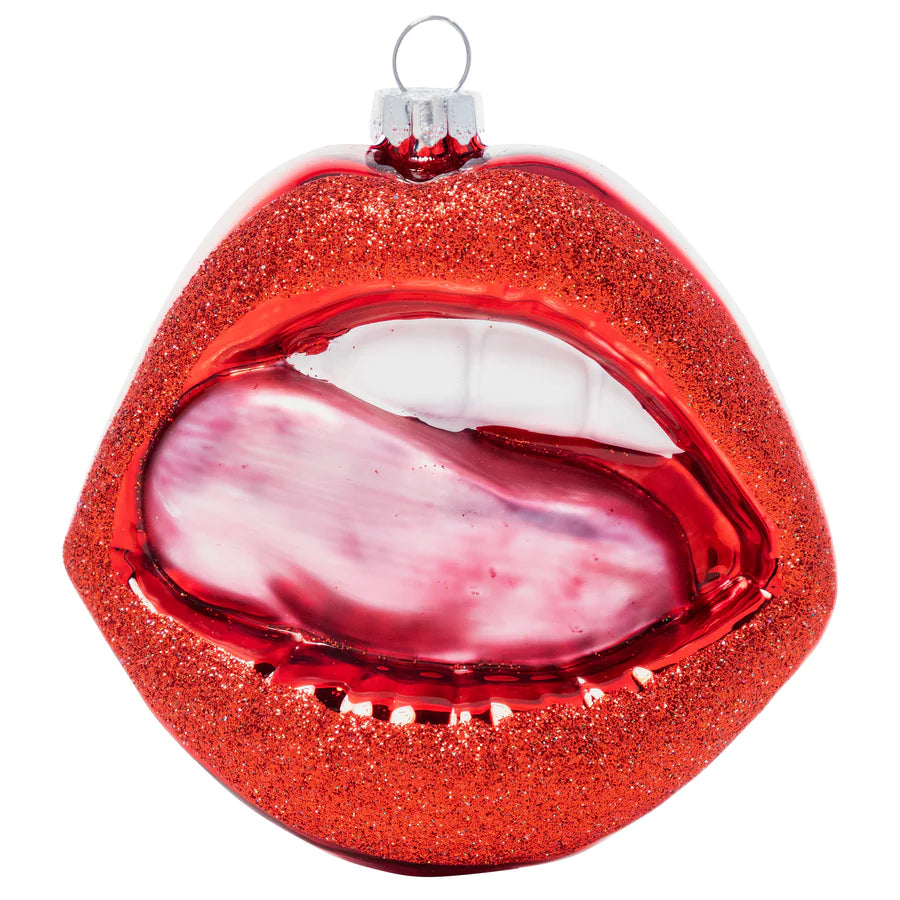 Hot Lips Valentine's Ornament Gift