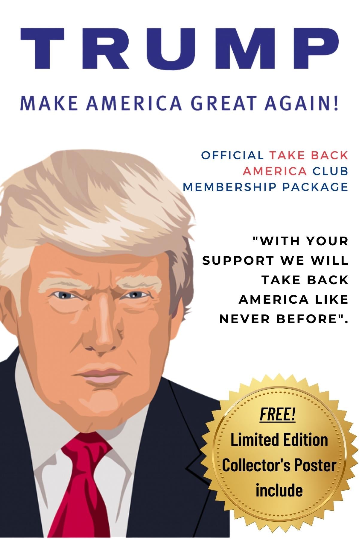 Donald Trump fake subscription box Humorous political-themed subscription