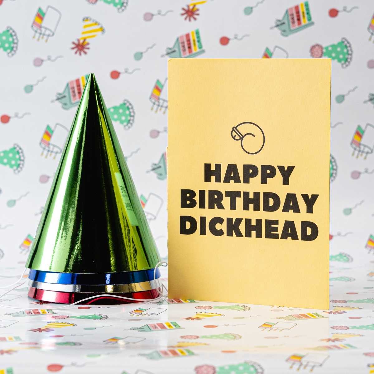 Happy Birthday D*ckhead! - Singing Birthday Greeting Card for Him Pranks Anonymous send hilarious pranks and gag gifts to your friends or family.