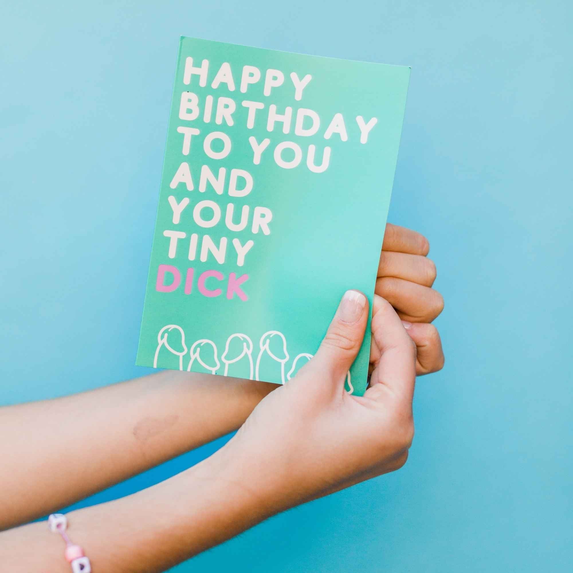 Happy Birthday to You and Your Tiny Penis (NSFW) - Glitter Bomb Card Pranks Anonymous send hilarious pranks and gag gifts to your friends or family.