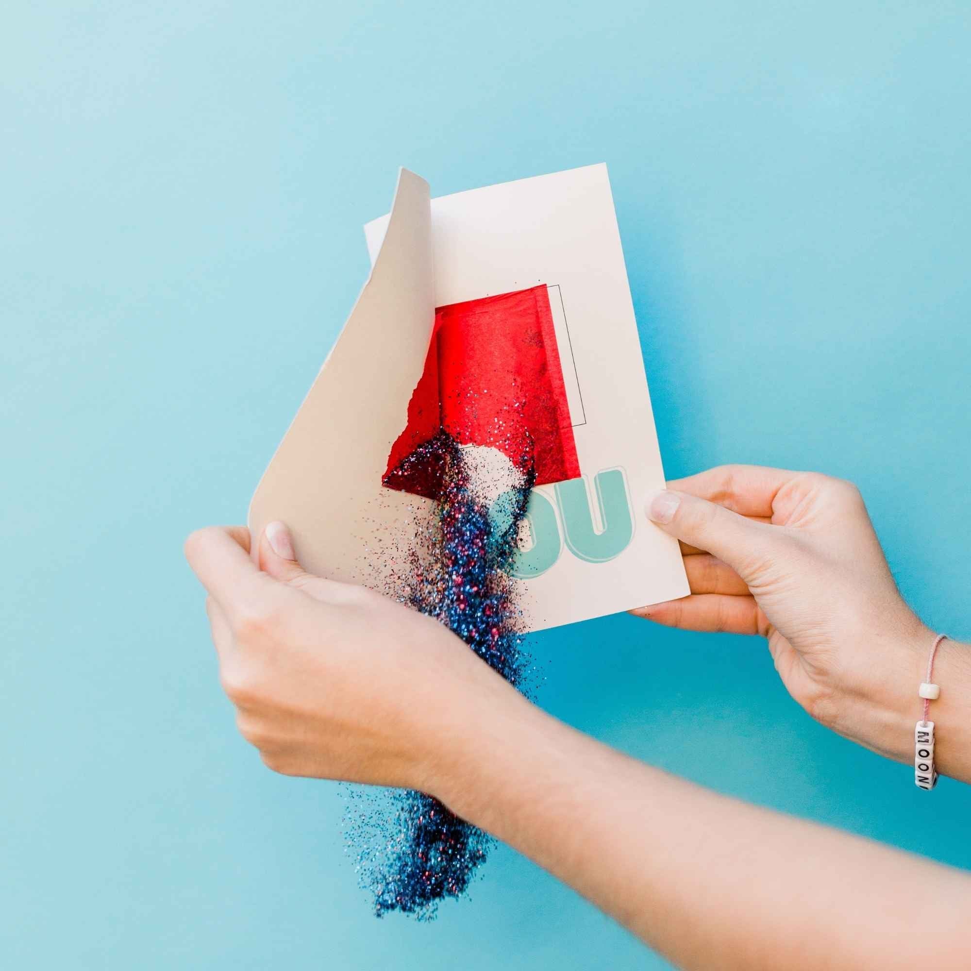 Glitter Bomb Birthday Card Pranks Anonymous send hilarious pranks and gag gifts to your friends or family.