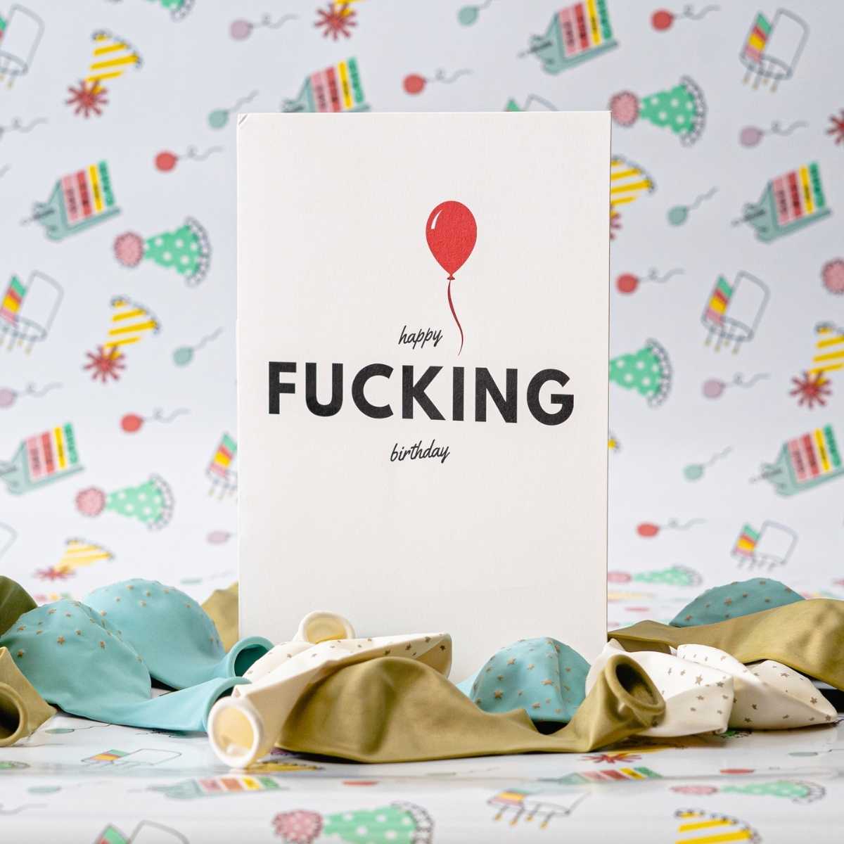Happy Fucking Birthday To You! Prank Song Card Pranks Anonymous send hilarious pranks and gag gifts to your friends or family.