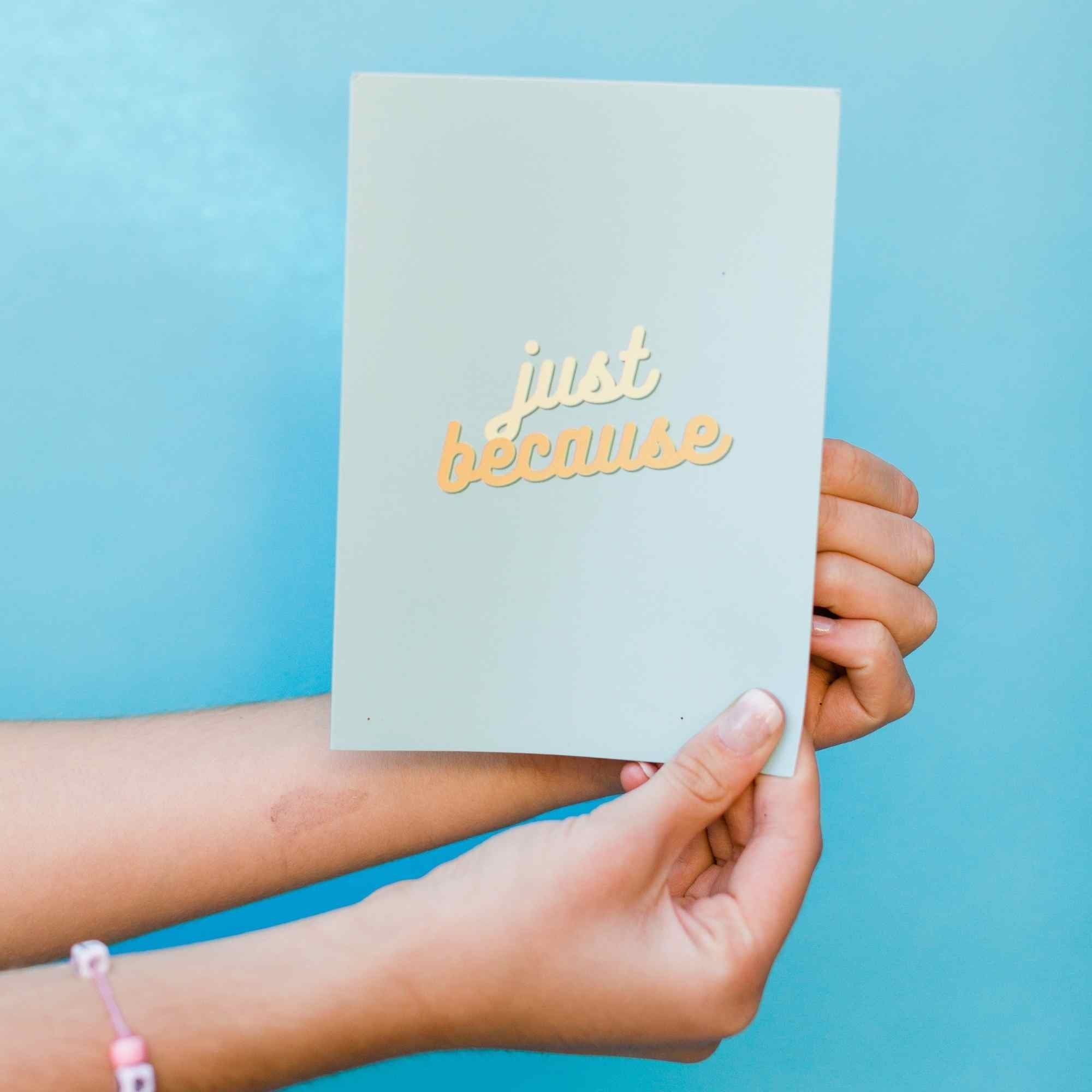 Just Because - Glitter Bomb Card Pranks Anonymous send hilarious pranks and gag gifts to your friends or family.