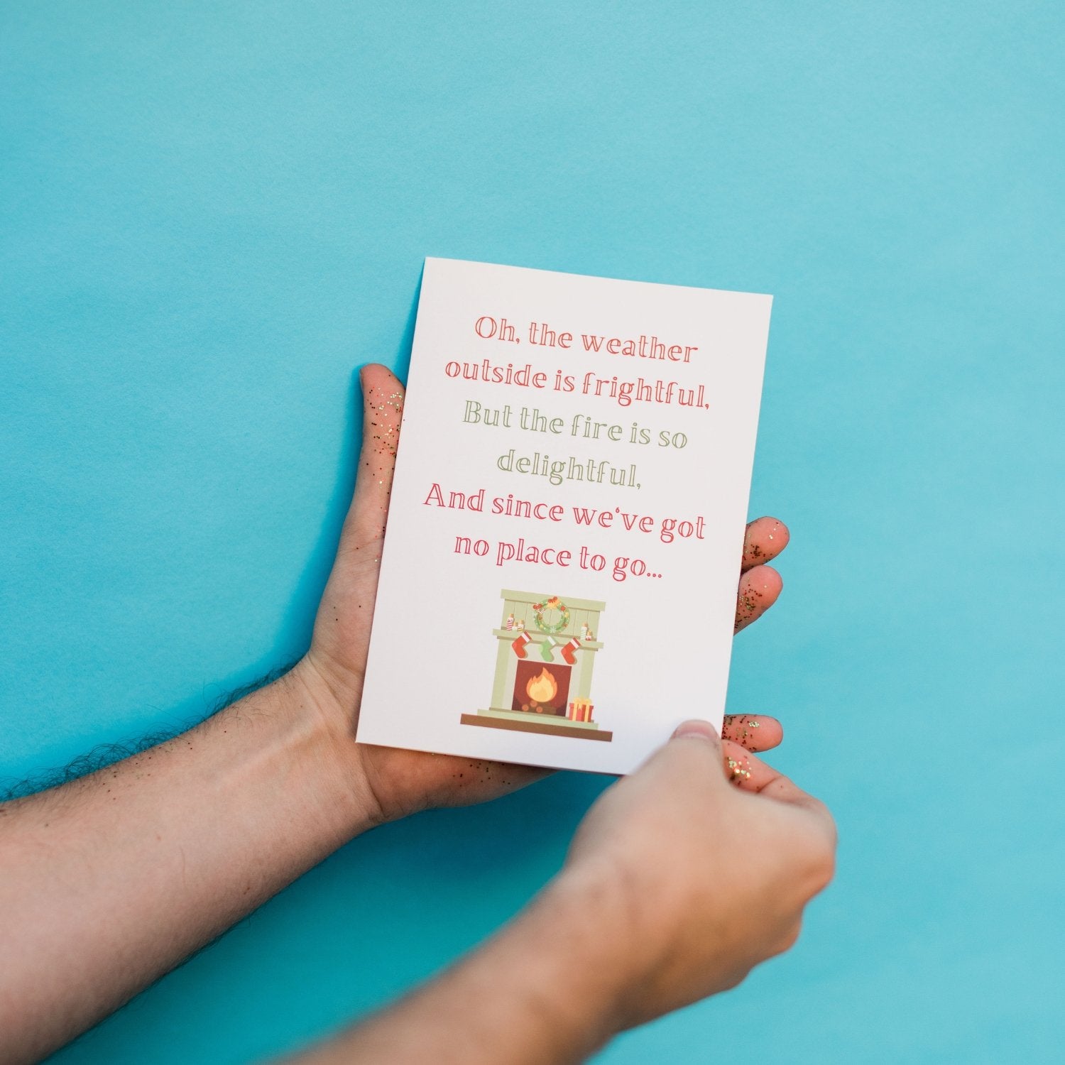 Let It Snow, Let It Snow - Glitter Bomb Card Pranks Anonymous send hilarious pranks and gag gifts to your friends or family.