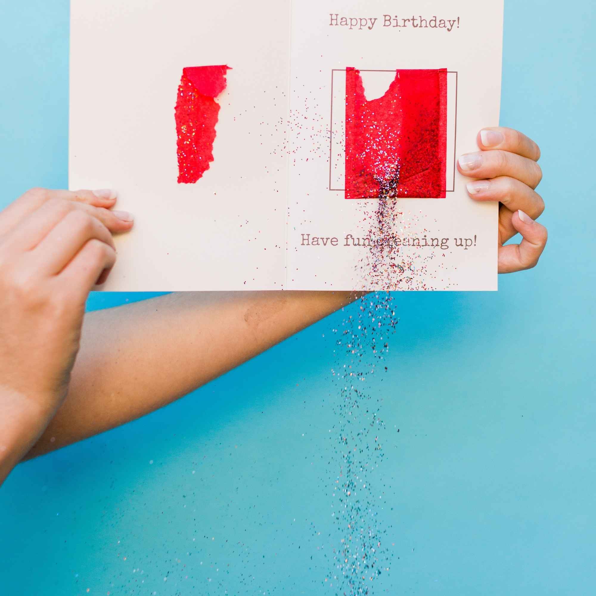 Meh, Happy Birthday - Glitter Bomb Card Pranks Anonymous send hilarious pranks and gag gifts to your friends or family.