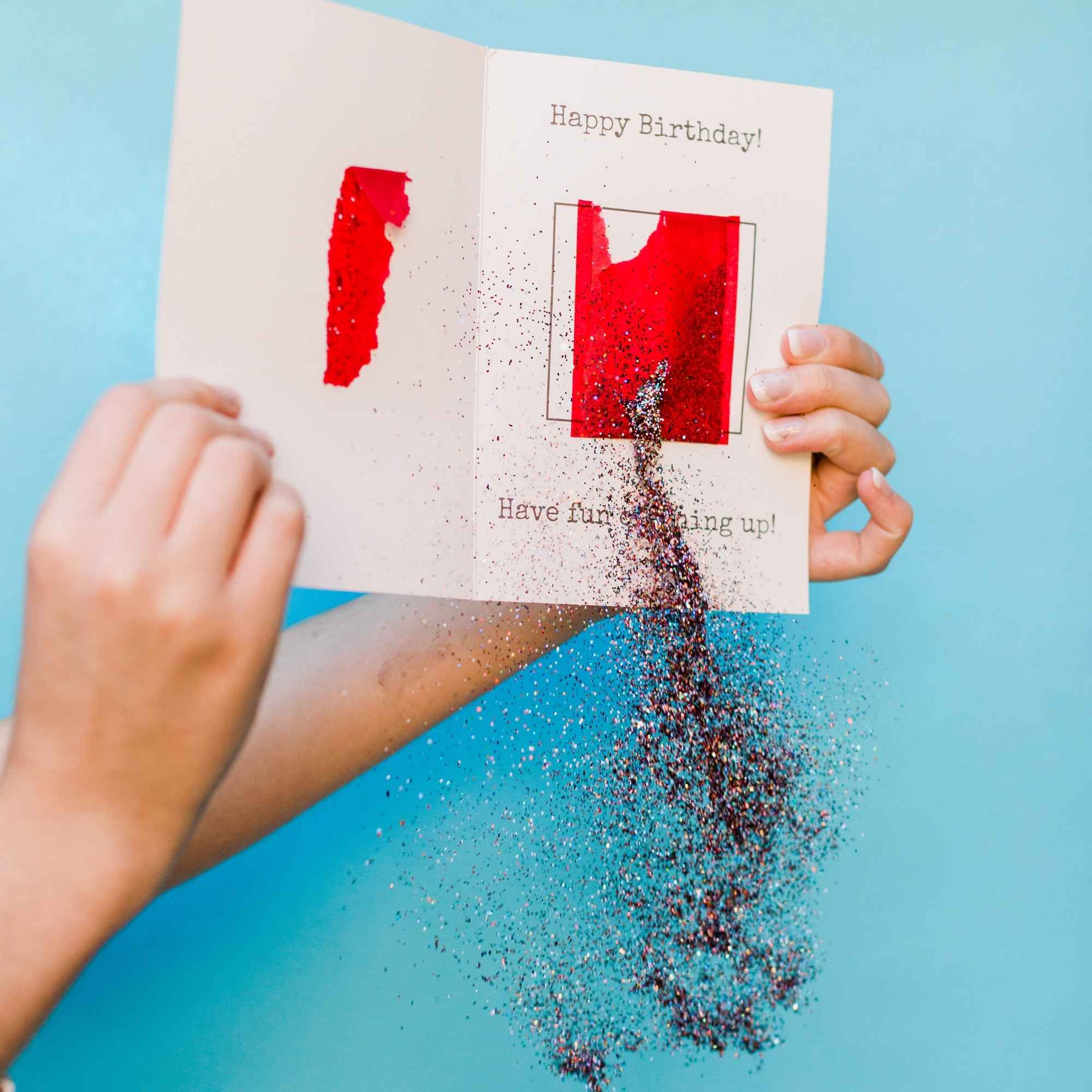 Meh, Happy Birthday - Glitter Bomb Card Pranks Anonymous send hilarious pranks and gag gifts to your friends or family.