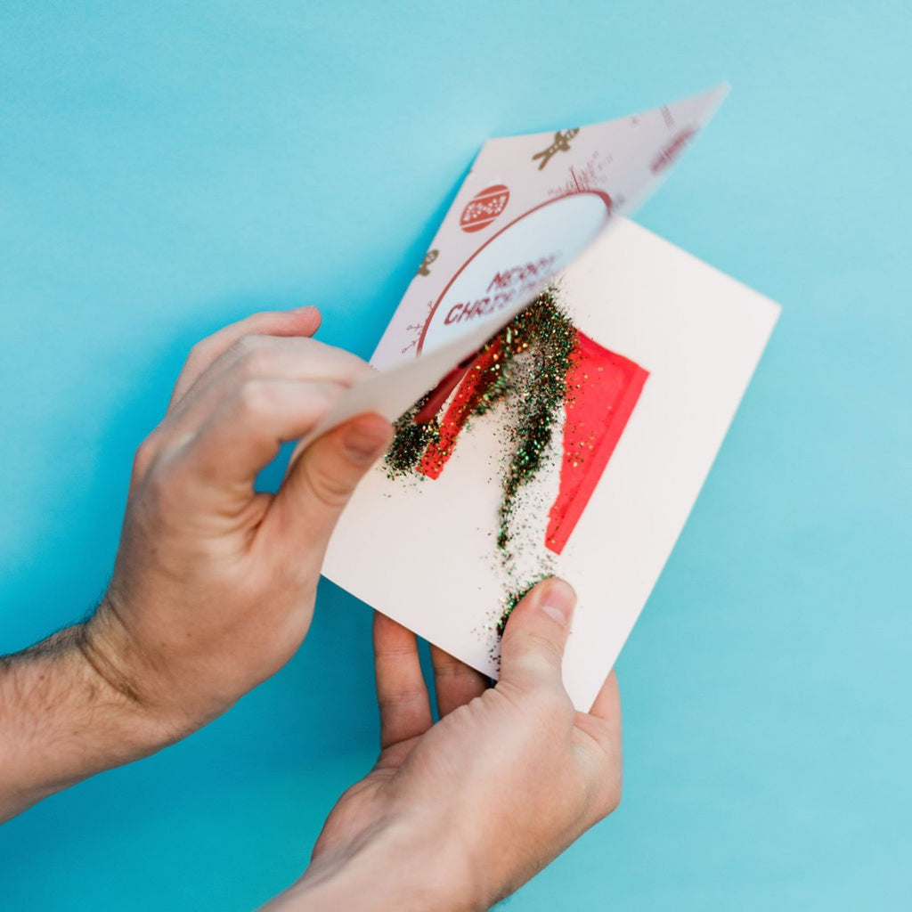 Merry Christmas - Glitter Bomb Card Pranks Anonymous send hilarious pranks and gag gifts to your friends or family.
