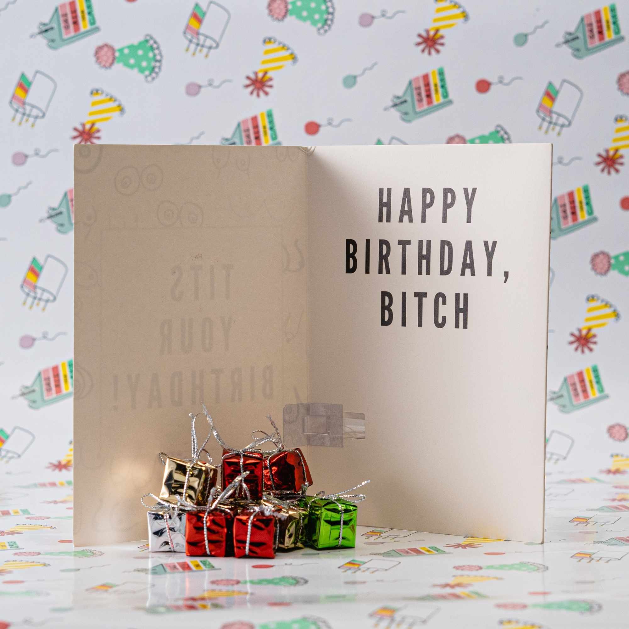Rude Birthday Card - Tits Your Birthday Pranks Anonymous send hilarious pranks and gag gifts to your friends or family.