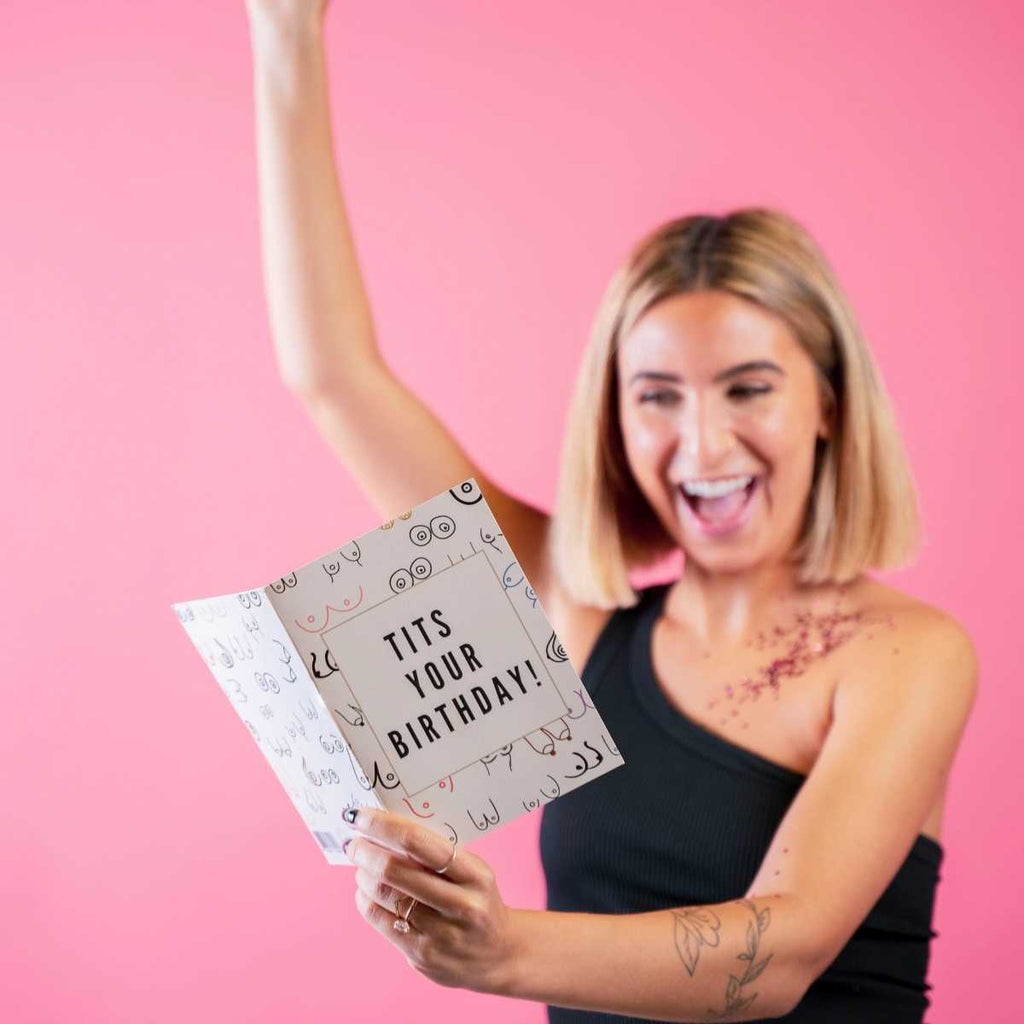 Rude Birthday Card - Tits Your Birthday Pranks Anonymous send hilarious pranks and gag gifts to your friends or family.